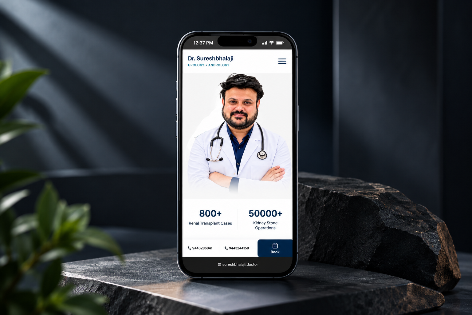 Sureshbhalaji urology doctor personal branding website project placeholder