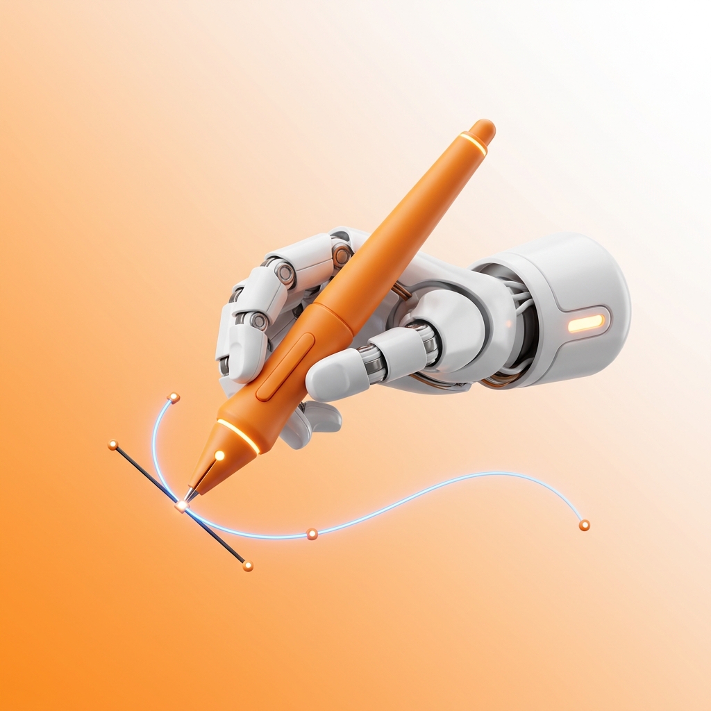 3D design pen tool illustration